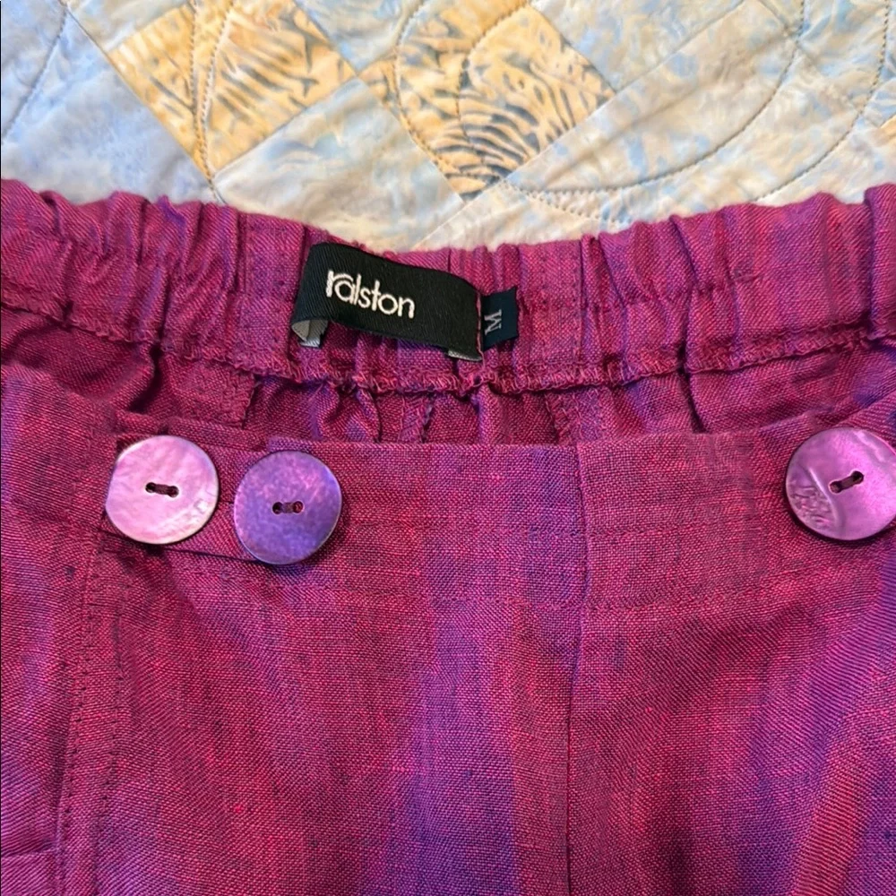 Purple Wide-Leg Pants - Picture 5 of 5